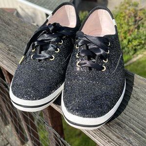 Keds for Kate Spade sparkly black shoes